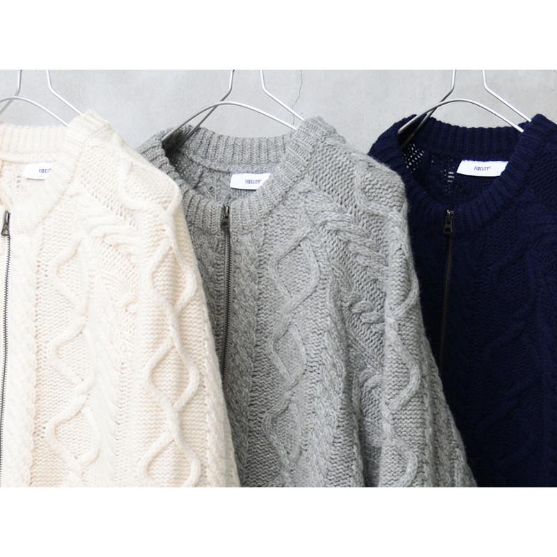 FIDELITY（フィデリティ） ND-23775014 SHETLAND WOOL FISHRMAN ZIP UP