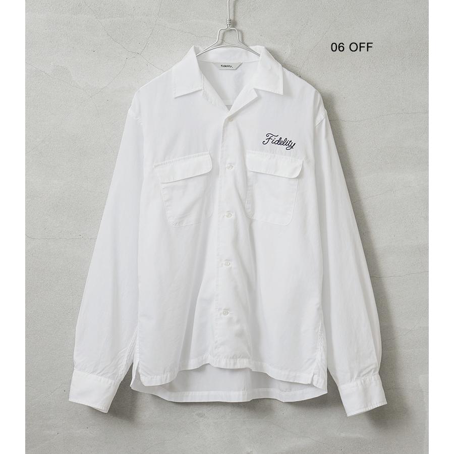 FIDELITY フィデリティ WO-25375006 LOGO EMB TENCEL LS SHIRT