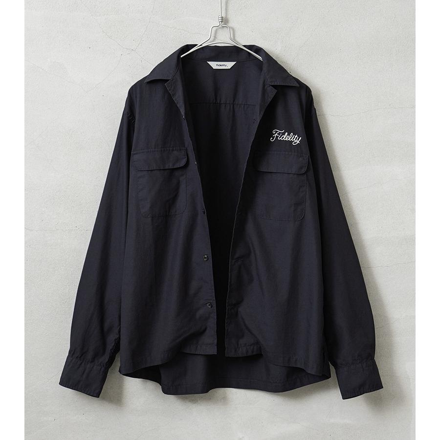 FIDELITY フィデリティ WO-25375006 LOGO EMB TENCEL LS SHIRT ロゴ 