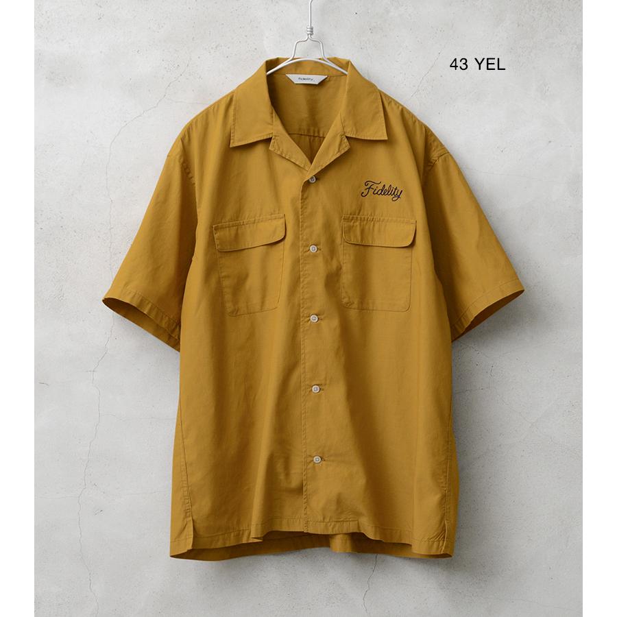 FIDELITY フィデリティ WO-25575002 LOGO EMB TENCEL SS SHIRT FIDELITY フィデリティ WO-25575002 LOGO EMB TENCEL SS SHIRT