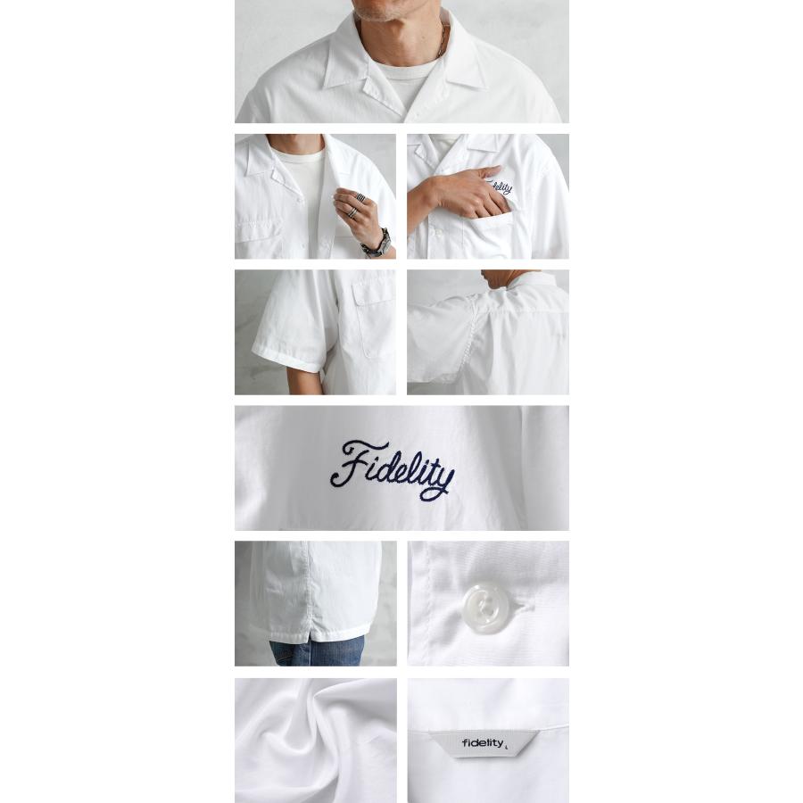FIDELITY フィデリティ WO-25575002 LOGO EMB TENCEL SS SHIRT FIDELITY フィデリティ WO-25575002 LOGO EMB TENCEL SS SHIRT