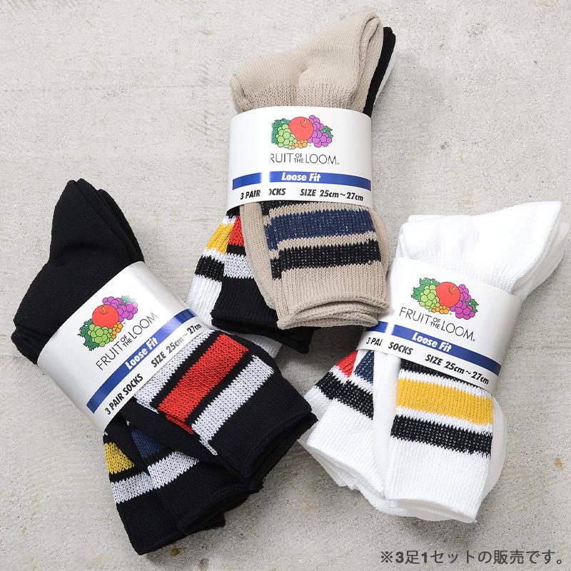 FRUIT OF THE LOOM（フルーツオブザルーム） C.FTL DAD SOCKS クルー