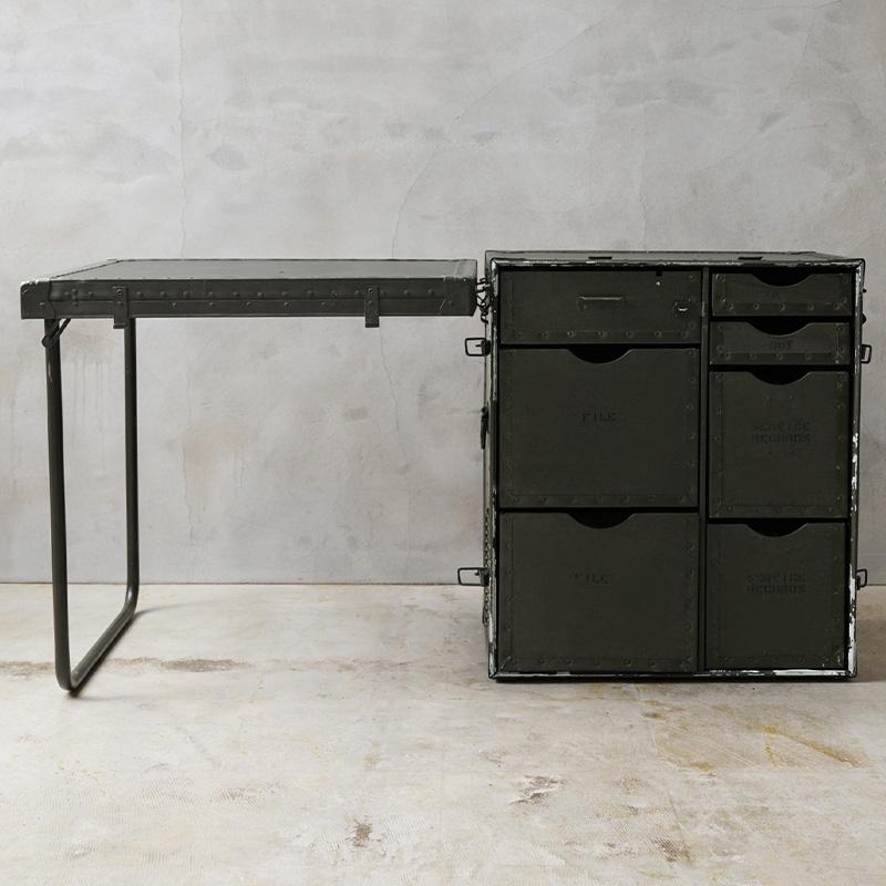 1944 米軍 US フィールドデスク チェスト キャビネット ツールボックス MILITARY 実物 新品 デッドストック 米軍 U.S.ARMY 米陸軍
