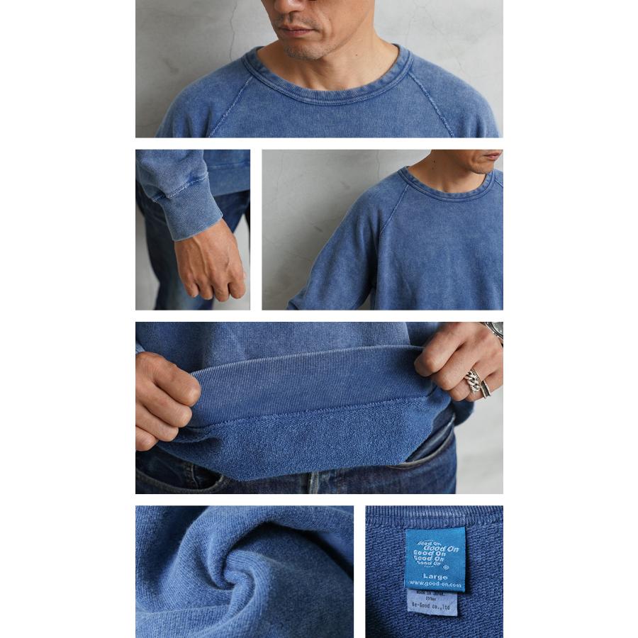 GOOD ON（グッドオン） GOBW-101IC ラグラン クルーネック スウェット