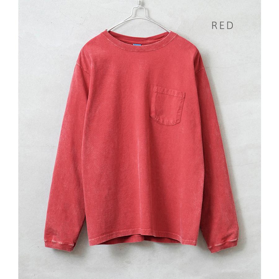 GOOD ON（グッドオン） GOLT-1306VD L/S ポケット Tシャツ VINTAGE DYE