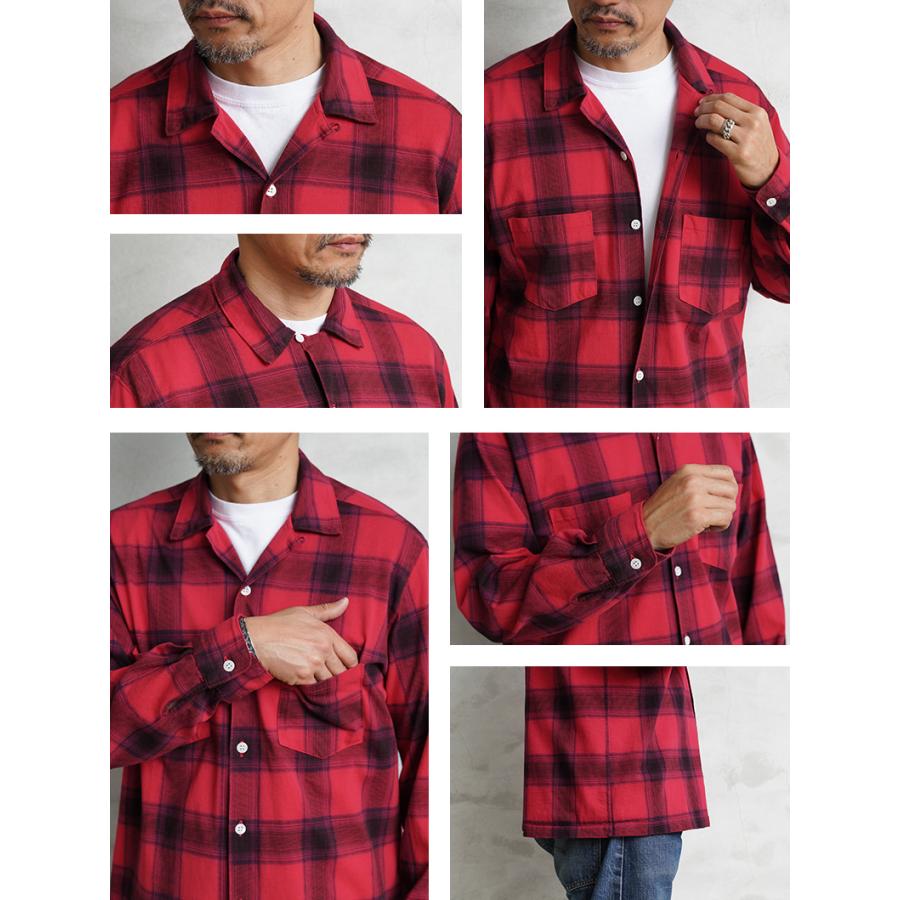 GOOD ON（グッドオン） GOLT-2402 L/S オンブレT オープンシャツ 日本 