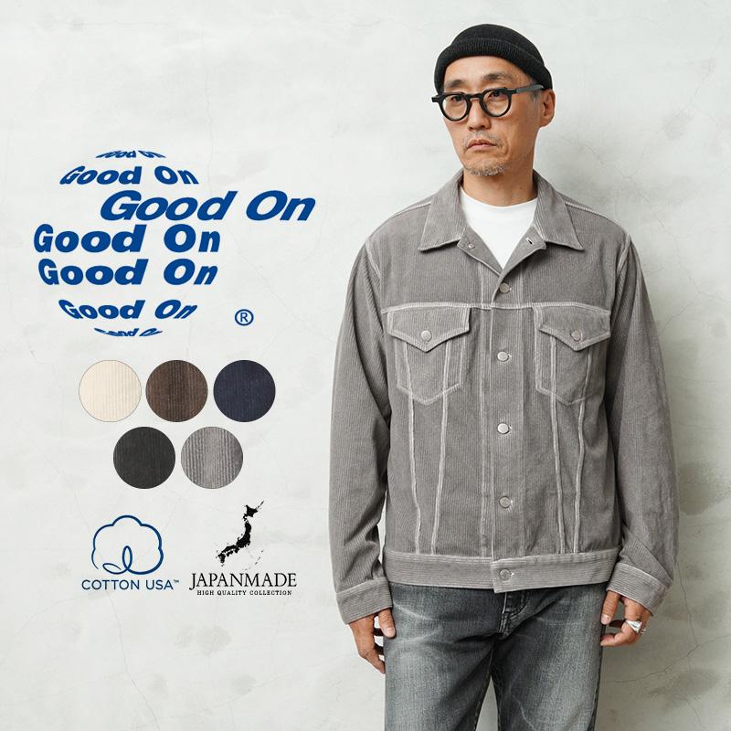 Good On グッドオン GOLT2505 ニット コーデュロイ Gジャン 日本製【Sx】【T】 GOOD ON（グッドオン） GOLT2505 ニット コーデュロイ Gジャン 日本製