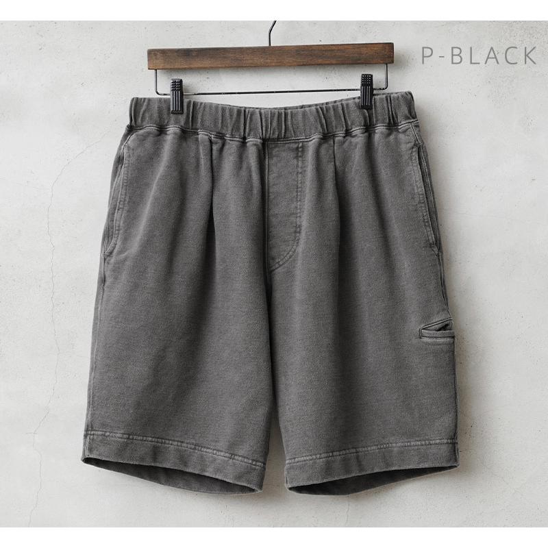 Good On グッドオン GOPT-2101 ライトテリー ショートパンツ 日本製【Sx】【T】｜ハーフパンツ ショーツ  短パン 半ズボン メンズ ボトムス ブランド おしゃれ 大きいサイズ ゆったり ワイド GOOD ON（グッドオン） GOPT-2101 ライトテリー ショートパンツ 日本製