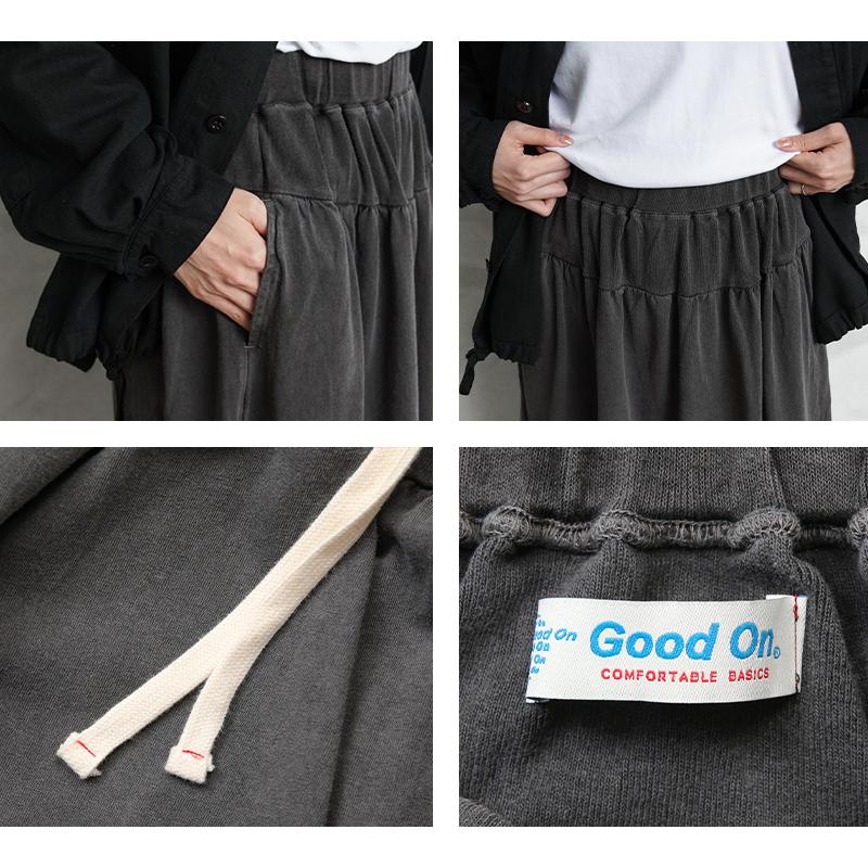 GOOD ON（グッドオン） GOSK2201 ギャザー T-マキシ スカート 日本製
