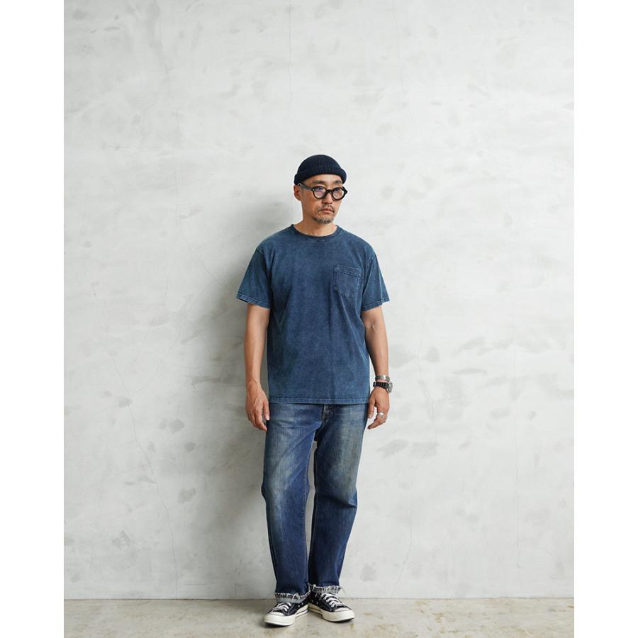 GOOD ON（グッドオン） GOST-0903IS S/S ポケットTシャツ INDIGO SHAVE