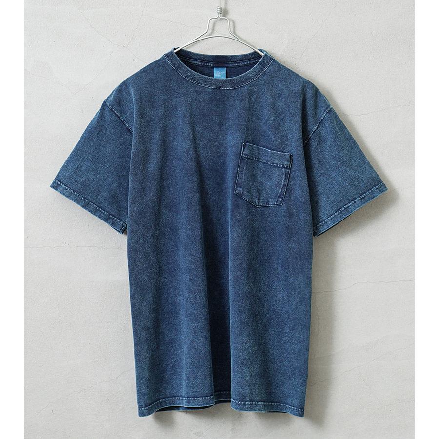 GOOD ON（グッドオン） GOST-0903IS S/S ポケットTシャツ INDIGO SHAVE