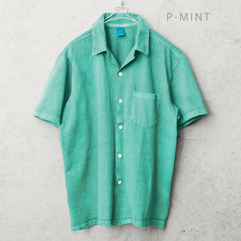 GOOD ON（グッドオン） GOST-1605 S/S オープンシャツ 日本製 開襟