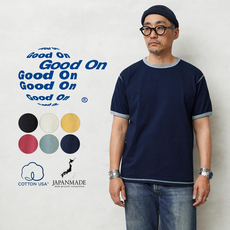 GOOD ON Good On グッドオン GOST-2402 S/S 80's リンガー T GOOD ON Good On グッドオン GOST-2402 S/S 80's リンガー T