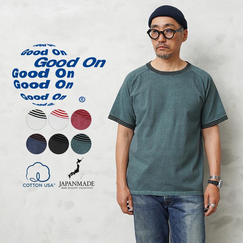 GOOD ON Good On グッドオン GOST-2404 S/S ストライプリブ T GOOD ON Good On グッドオン GOST-2404 S/S ストライプリブ T