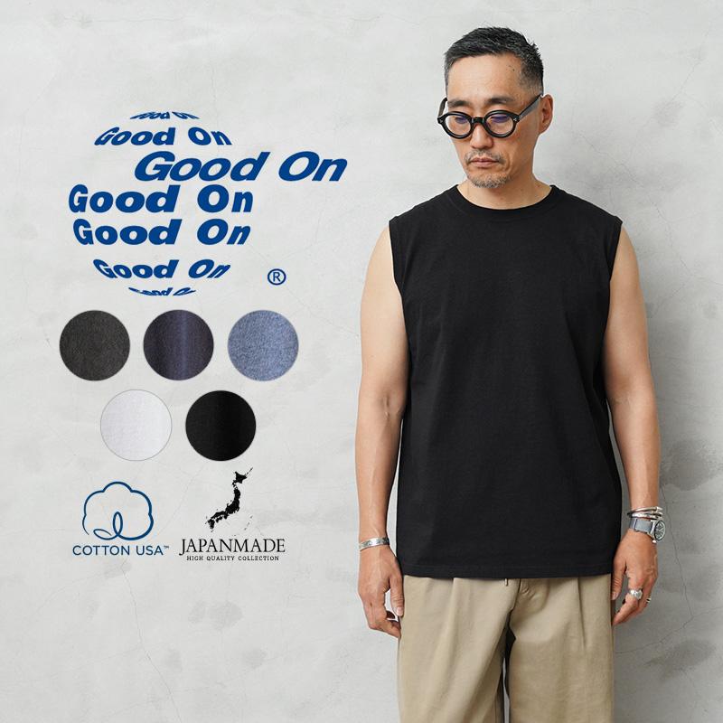 GOOD ON（グッドオン） GOST-2502 ノースリーブTシャツ 日本製