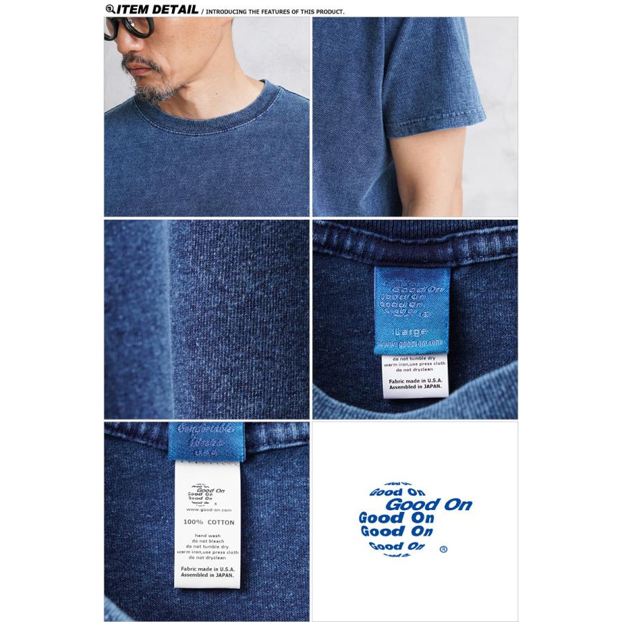GOOD ON（グッドオン） GOST-701IS S/S クルーネックTシャツ INDIGO