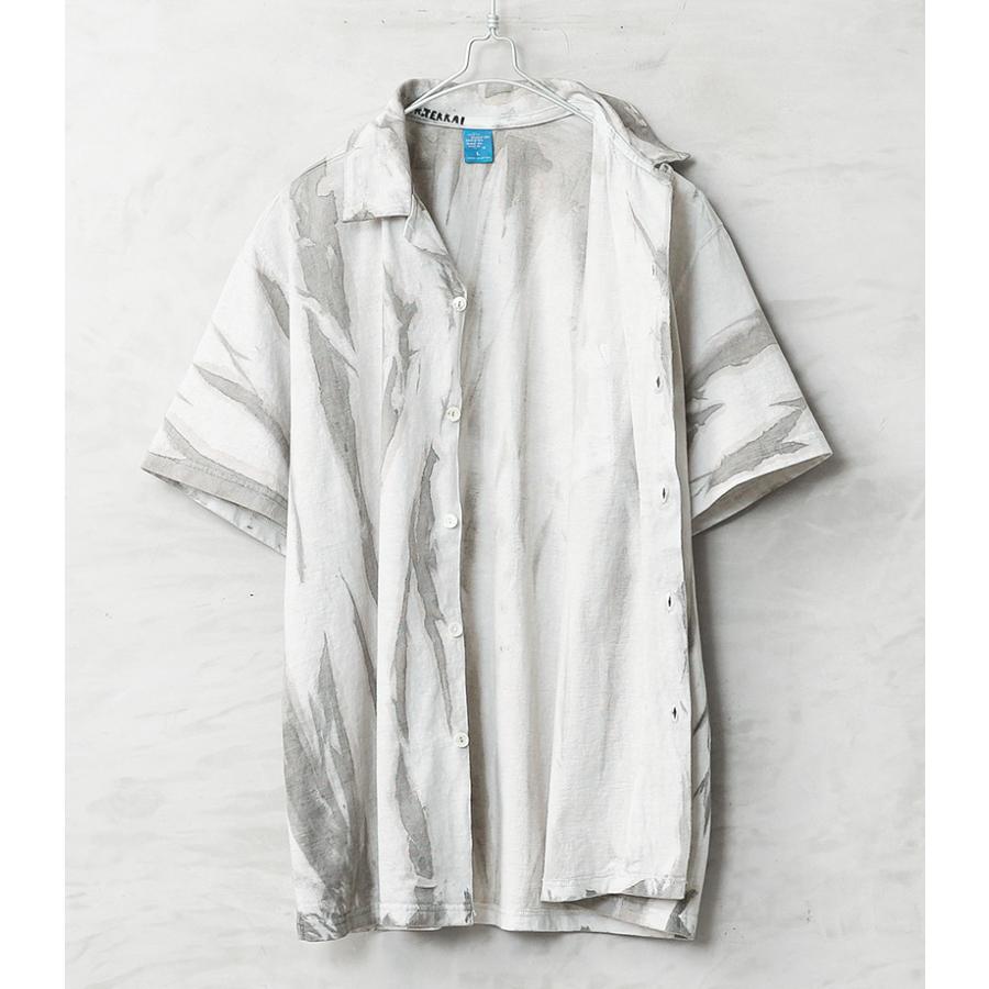 Good On×KOUHEI TERRAI KTER2612 KAKI TIEDYE OPEN TEE 柿渋弁柄 縦 S/S オープンカラー シャツ 日本製 開襟シャツ アメカジ ブランド【クーポン対象外】【T】 | GOOD ON | 07