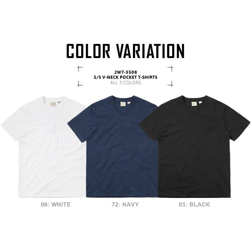 Goodwear グッドウェア 2W7-3508 USAコットン Vネック 四角ポケット T Goodwear グッドウェア 2W7-3508 USAコットン Vネック 四角ポケット T