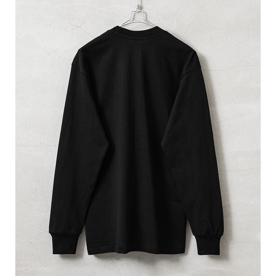 Hanes（ヘインズ） HM4-C201 Hanes T-SHIRTS KURO クルーネック ロング