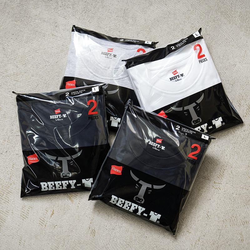 Hanes ヘインズ H5180-2 BEEFY パックTシャツ 2枚組 ビーフィー 無地 カットソー ユニセックス【Sx】【T】 | BEEFY-T | 15