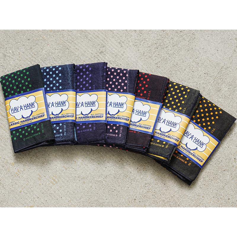 HAV-A-HANK ハバハンク 15711000 MADE IN U.S.A. OVER DYED DOTS