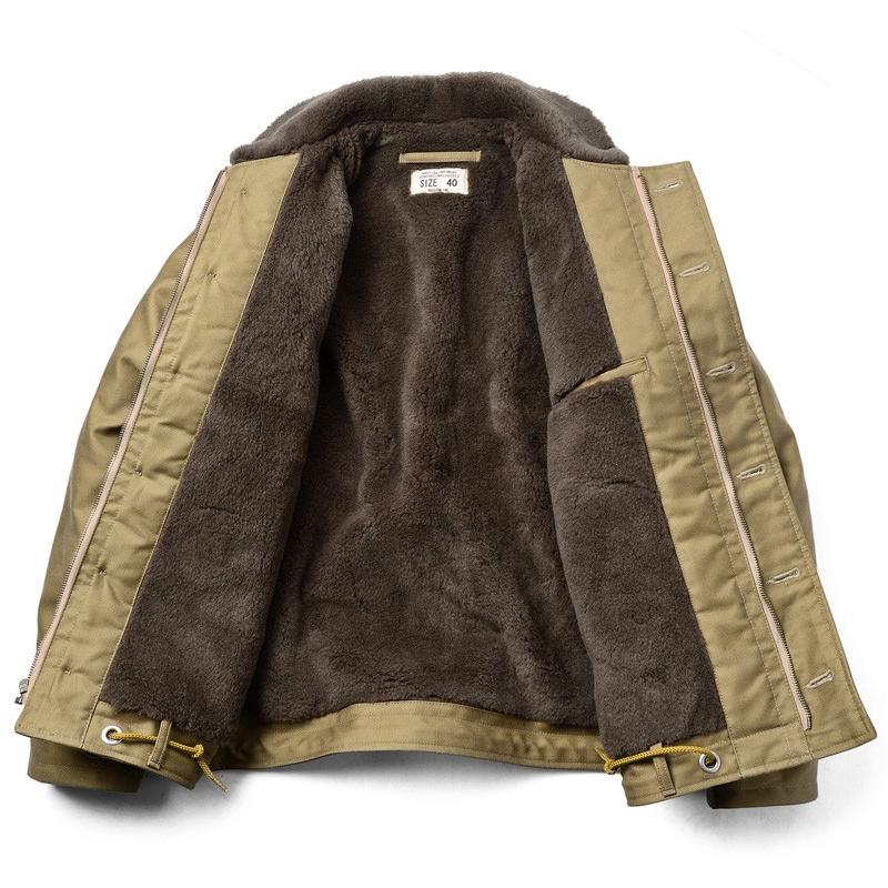 【レアXL】HOUSTON ヒューストン N-1 デッキジャケット ボアカラー HOUSTON（ヒューストン） 51313 アルパカライニング N-1 デッキ