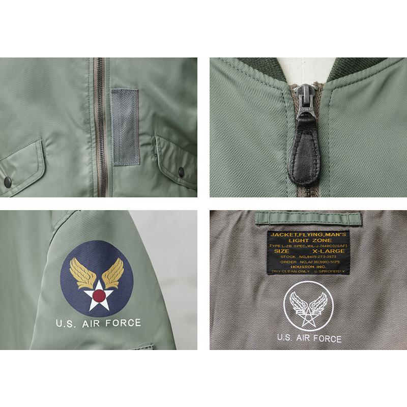 HOUSTON ヒューストン 米軍 L-2 フライトジャケット 日本製 HOUSTON ヒューストン 米軍 L-2 フライトジャケット 日本製