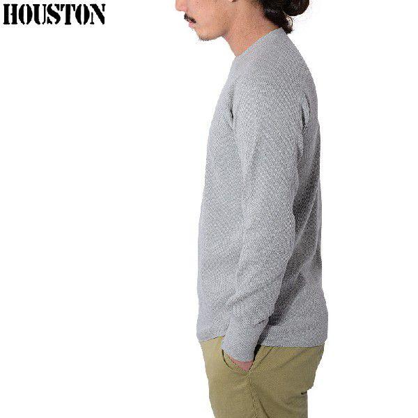 HOUSTON ヒューストン 20971 HEAVY THERMAL コットンTシャツ メンズ 長袖 ロンT サーマル カットソー 無地 厚手 肉厚 ミリタリー【T】｜waiper｜02