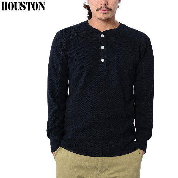 HOUSTON（ヒューストン） 20972 HEAVY THERMAL ヘンリーネックTシャツ