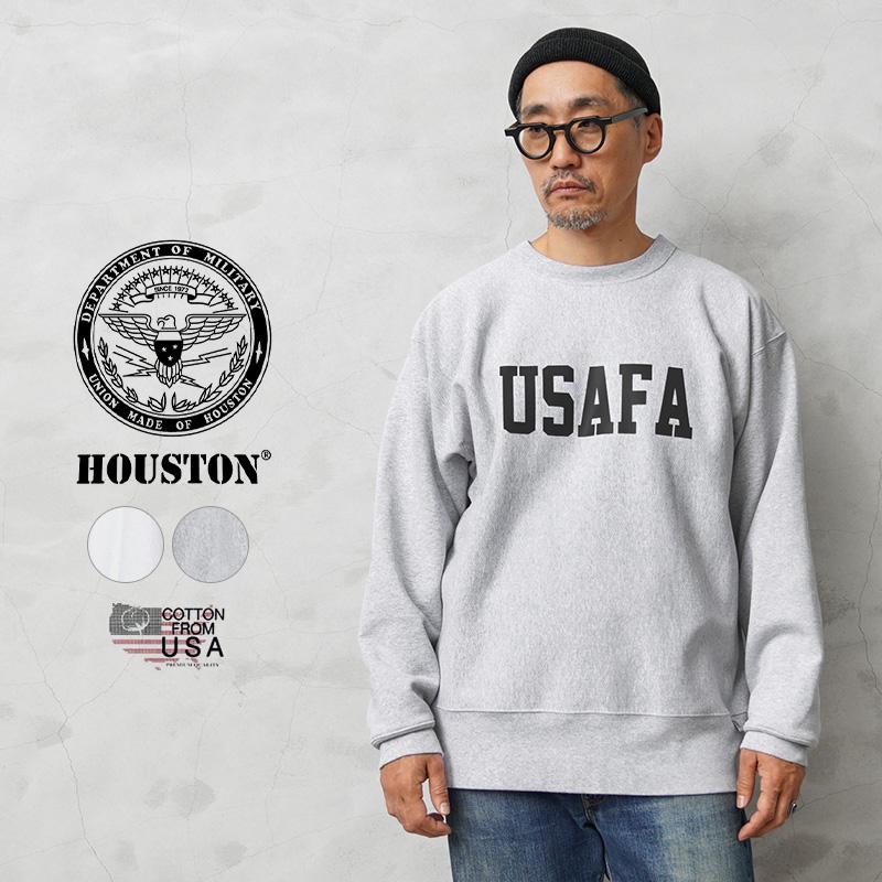ヒューストン USMMA ミリタリースウェット カレッジプリント XXL グレー HOUSTON（ヒューストン） スウェット USコットンスウェットシャツ USMA
