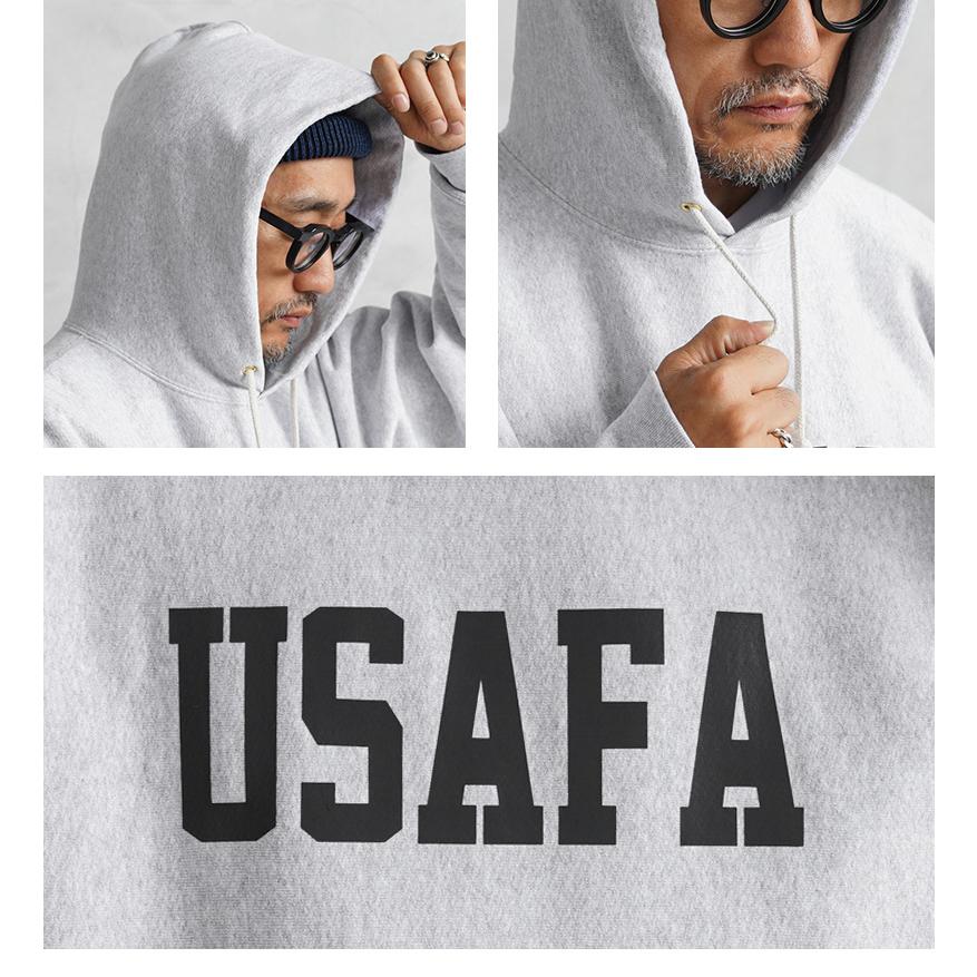 ヒューストン USAFA プリント ミリタリースウェット パーカー L 白系 HOUSTON（ヒューストン） USAFA リフレクタープリント ミリタリー