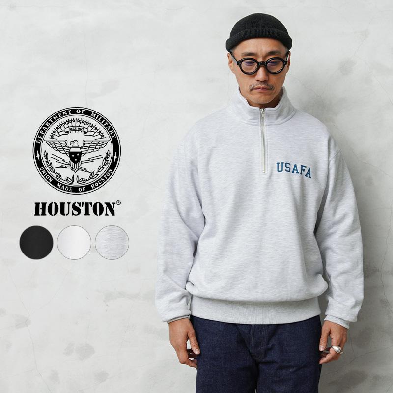 HOUSTON（ヒューストン） 22352 USAFA プリント ハーフジップ