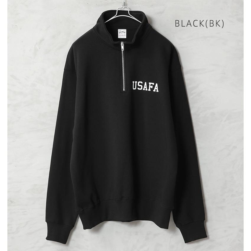 HOUSTON（ヒューストン） 22352 USAFA プリント ハーフジップ