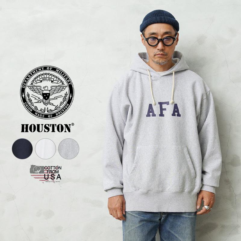HOUSTON（ヒューストン） 22374 U.S.コットン AFA プリント フーディー