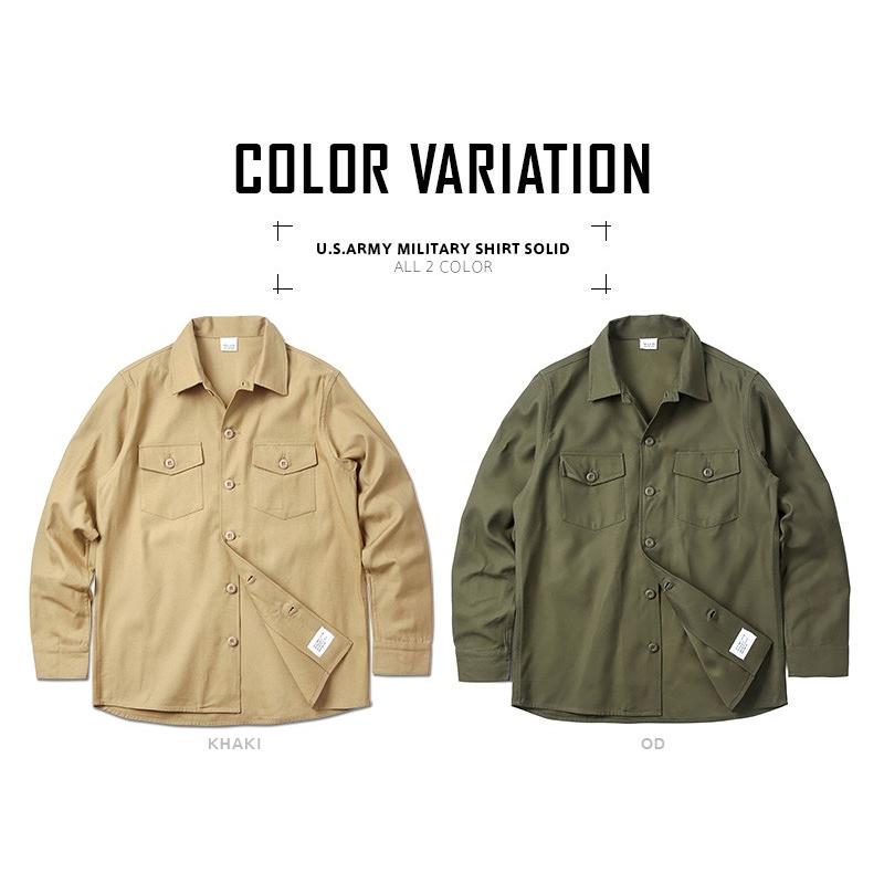 Houston ヒューストン U S Army ミリタリーシャツ Solid メンズ アメカジ ワークシャツ 長袖 無地 ブランド Houston ミリタリーショップwaiper 通販 Yahoo ショッピング