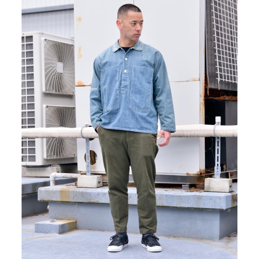 Houston ヒューストン Usaコットン デニムプルオーバーシャツ メンズ 長袖 ワークシャツ デニムシャツ アメカジ ブランド 春 夏 T Houston ミリタリーショップwaiper 通販 Yahoo ショッピング