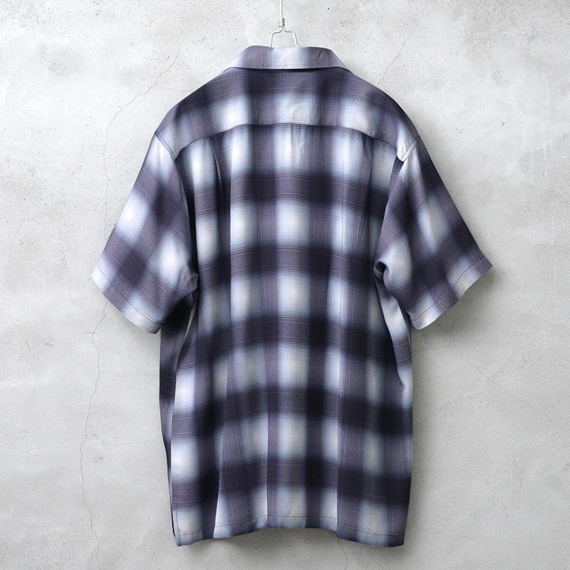HOUSTON（ヒューストン） 41187 OMBRE S/S CHECK SHIRT オンブレ