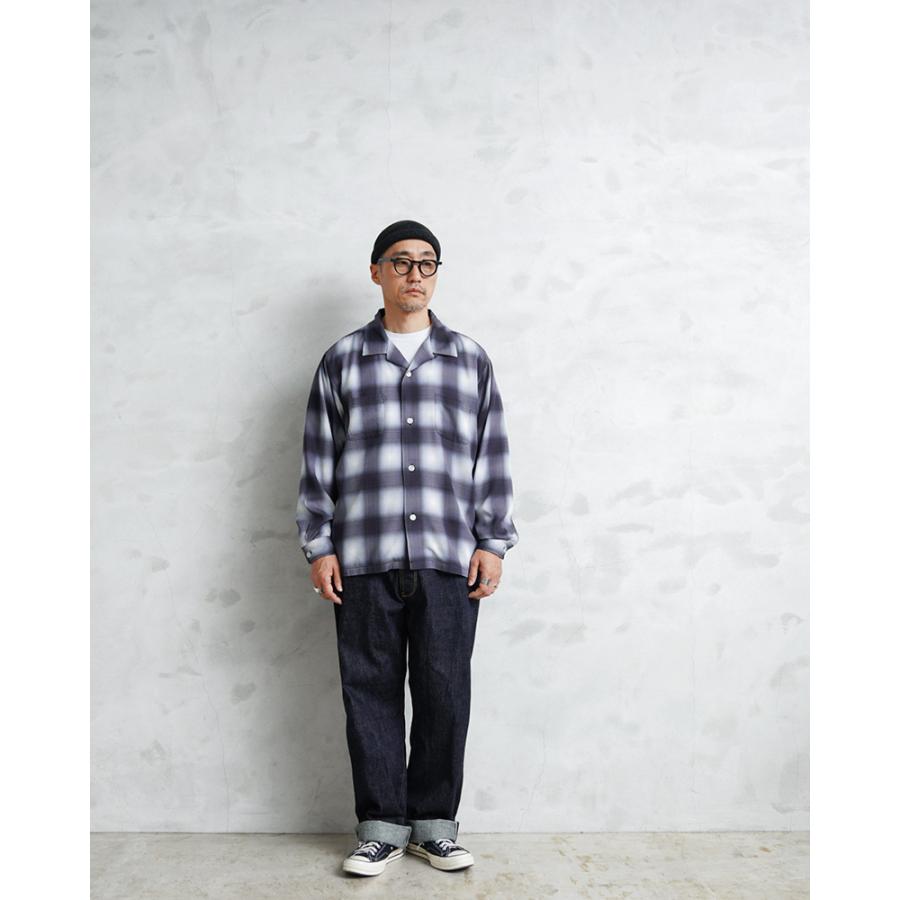 HOUSTON（ヒューストン） 41188 OMBRE L/S CHECK SHIRT オンブレ