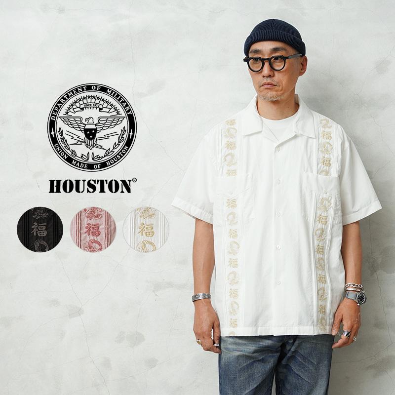 ミヤビ　ヒューストン HOUSTON（ヒューストン） 41219 EMB CUBA SHIRT（福）キューバシャツ