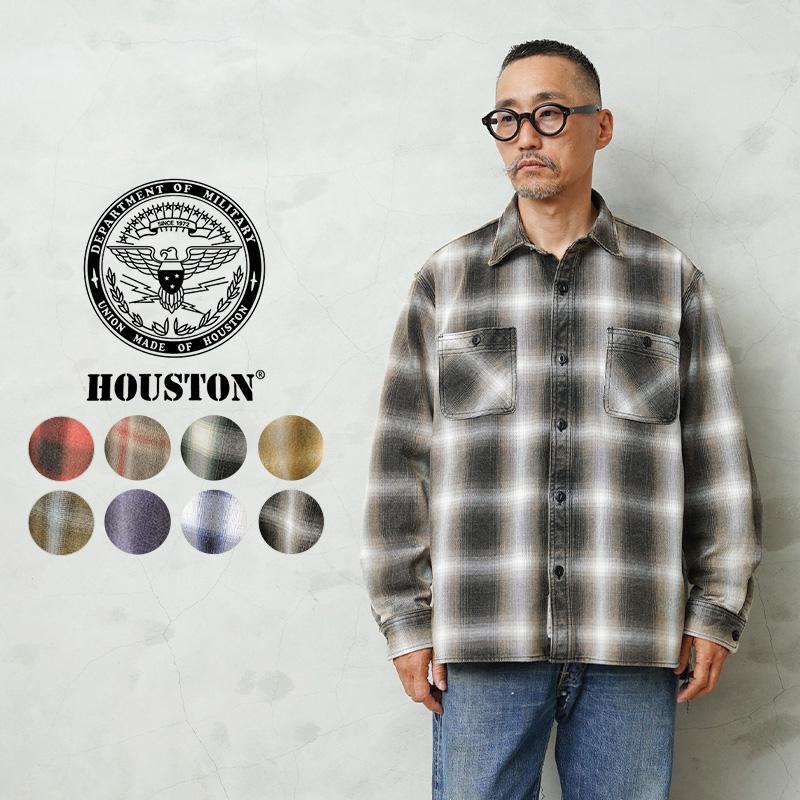 HOUSTON（ヒューストン） 41252VW VINTAGE OMBRE CHECK VIYELLA SHIRT
