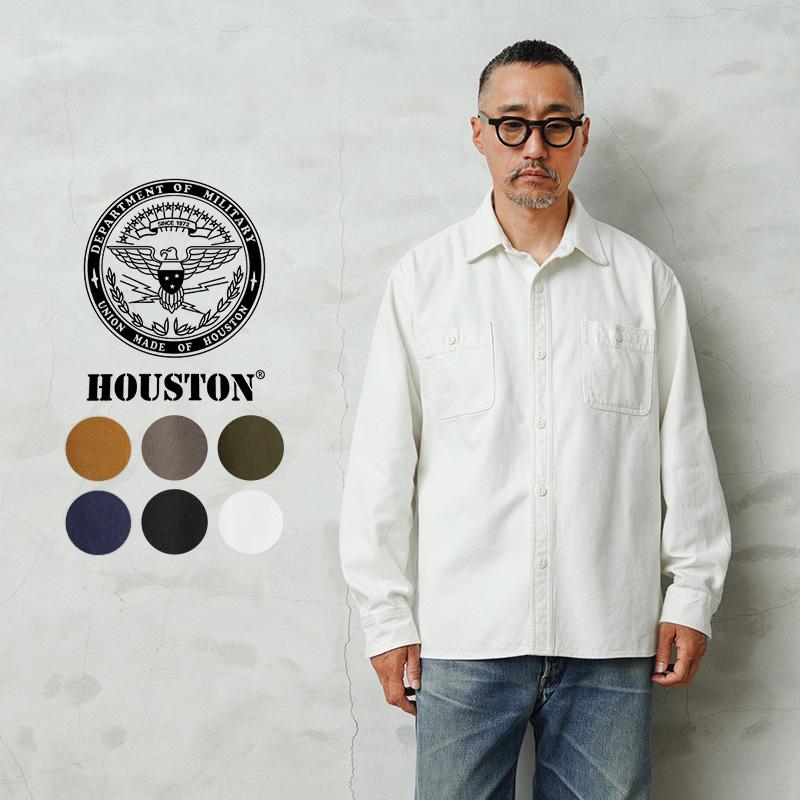HOUSTON（ヒューストン） 41254 SOLID VIYELLA SHIRT ソリッド ビエラ