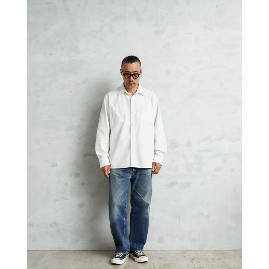HOUSTON（ヒューストン） 41254 SOLID VIYELLA SHIRT ソリッド ビエラ