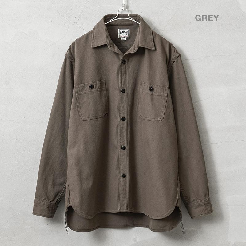 HOUSTON（ヒューストン） 41254 SOLID VIYELLA SHIRT ソリッド ビエラ 