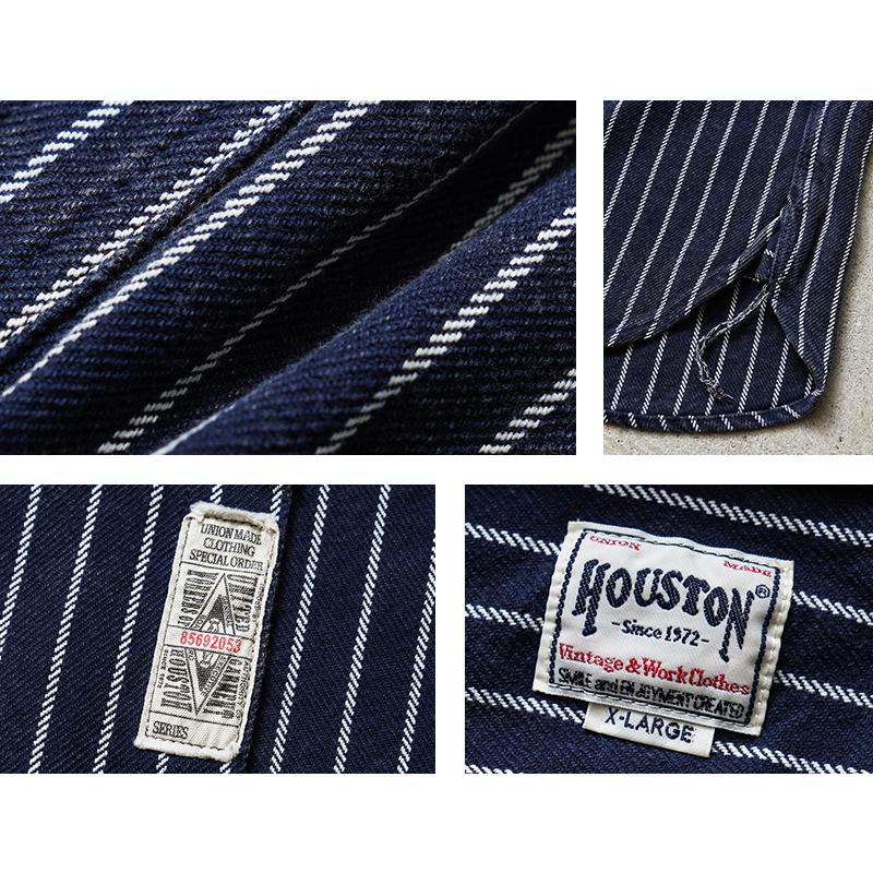 HOUSTON（ヒューストン） 41255VW VINTAGE STRIPE VIYELLA SHIRT