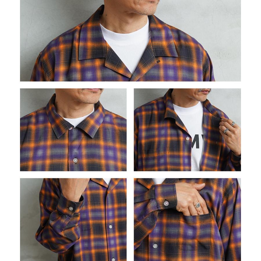 HOUSTON（ヒューストン） 41284 OMBRE CHECK L/S SHIRT オンブレー