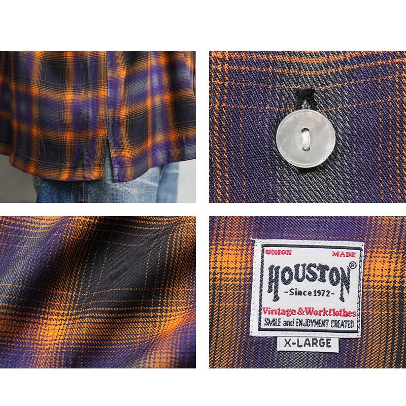 HOUSTON（ヒューストン） 41284 OMBRE CHECK L/S SHIRT オンブレー