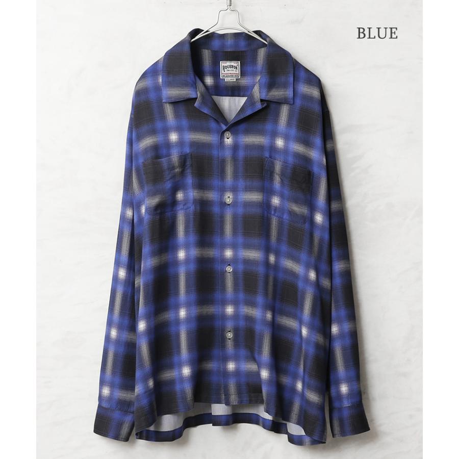 HOUSTON（ヒューストン） 41284 OMBRE CHECK L/S SHIRT オンブレー