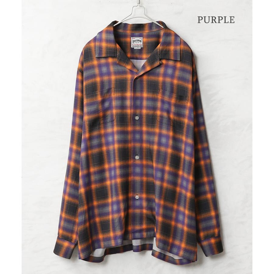 HOUSTON（ヒューストン） 41284 OMBRE CHECK L/S SHIRT オンブレー