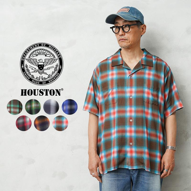 HOUSTON（ヒューストン） 41285 OMBRE CHECK S/S SHIRT オンブレー