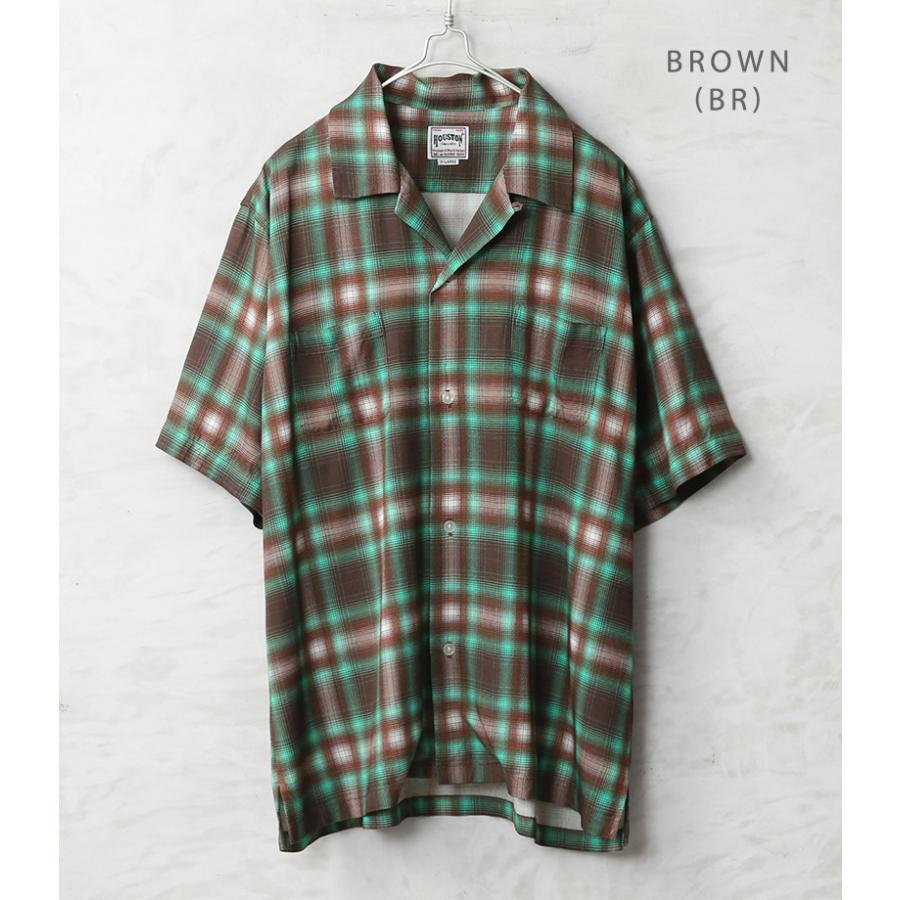 HOUSTON（ヒューストン） 41285 OMBRE CHECK S/S SHIRT オンブレー
